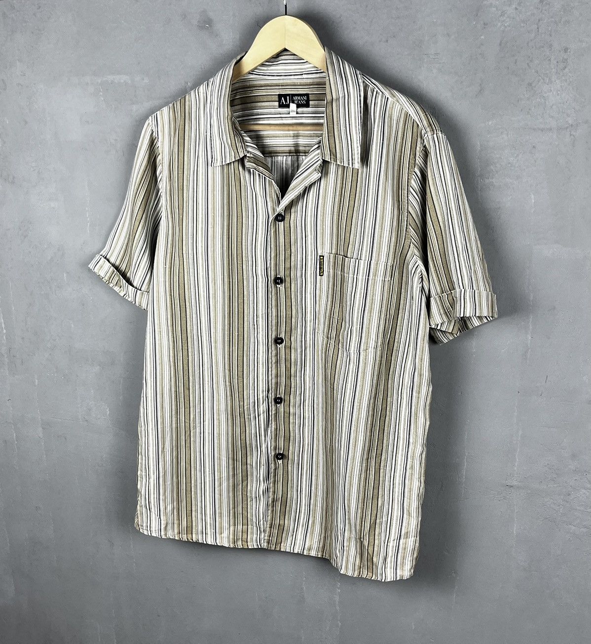 Armani Armani button shirt vintage 90s Size US XL / EU 56 / 4 - 1 Thumbnail