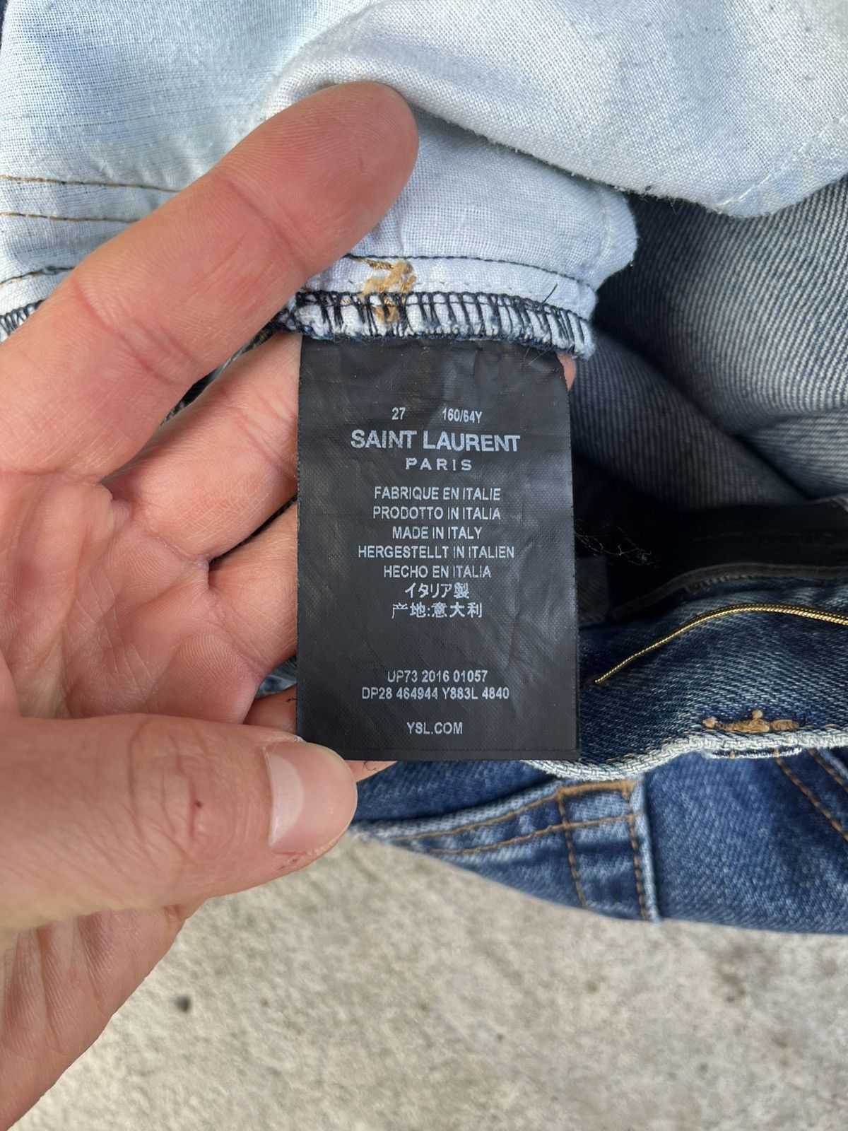 Hedi Slimane × Saint Laurent Paris AW16 Saint Laurent Paris by Hedi Slimane D18 Jeans Denim Size 27" / US 4 / IT 40 - 5 Thumbnail