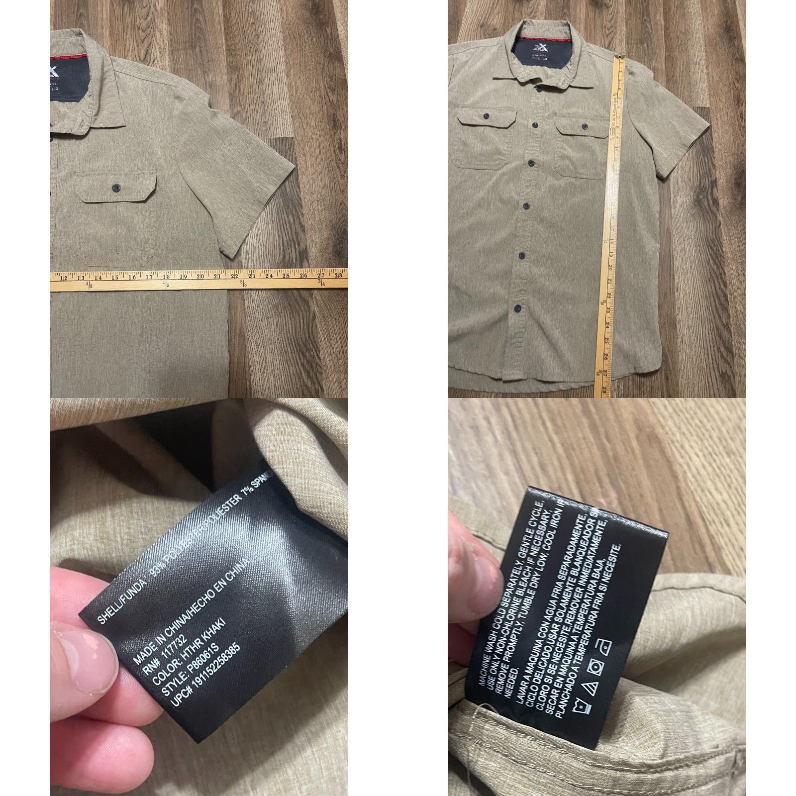 ZeroXposur Zeroxposur Shirt Men’s Large Brown Short Sleeve Button-Up Shirt Size US L / EU 52-54 / 3 - 8 Thumbnail