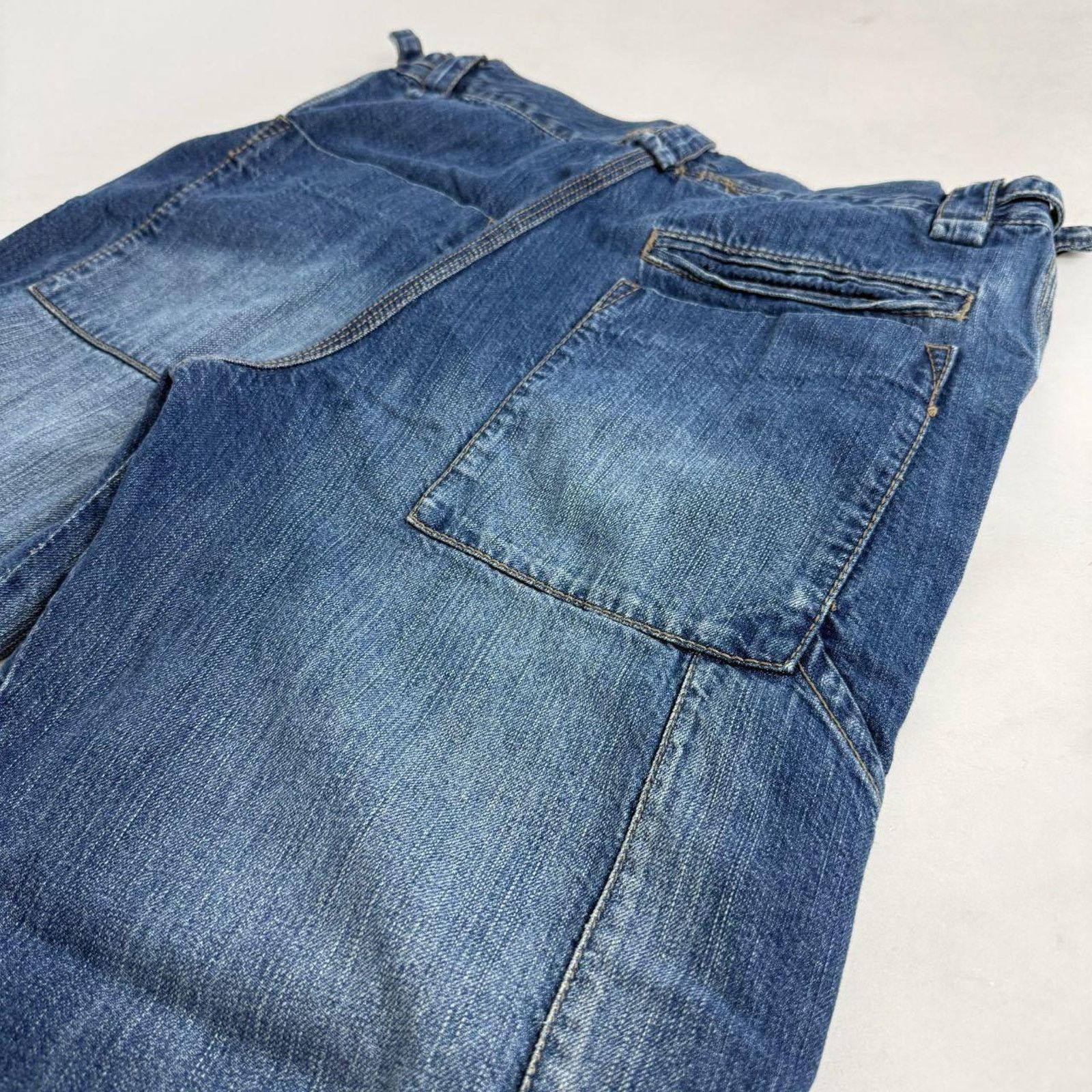 Acne Studios × Japanese Brand × Vintage Vintage y2k faded grunge archive baggy wide leg skater jeans Size US 36 / EU 52 - 2 Thumbnail