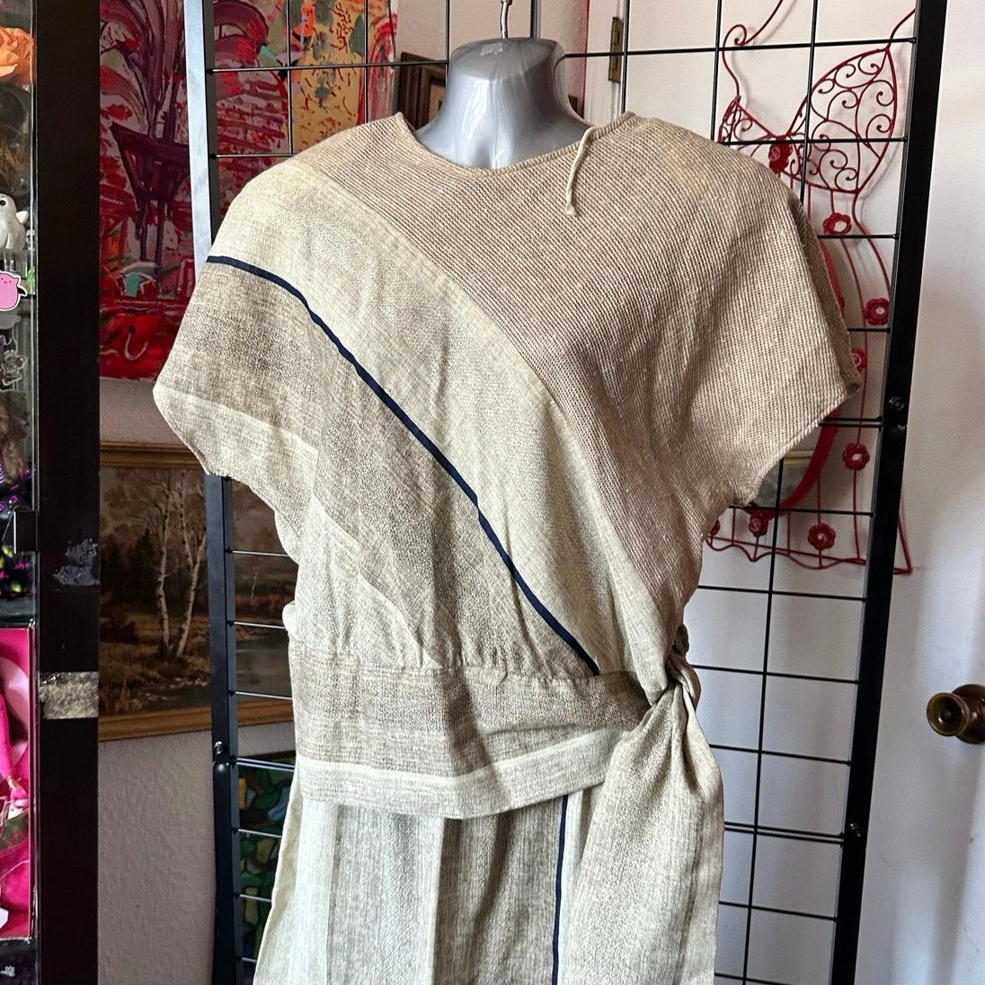 Other michael blair creme brown top and skirt set Size M / US 6-8 / IT 42-44 - 3 Thumbnail