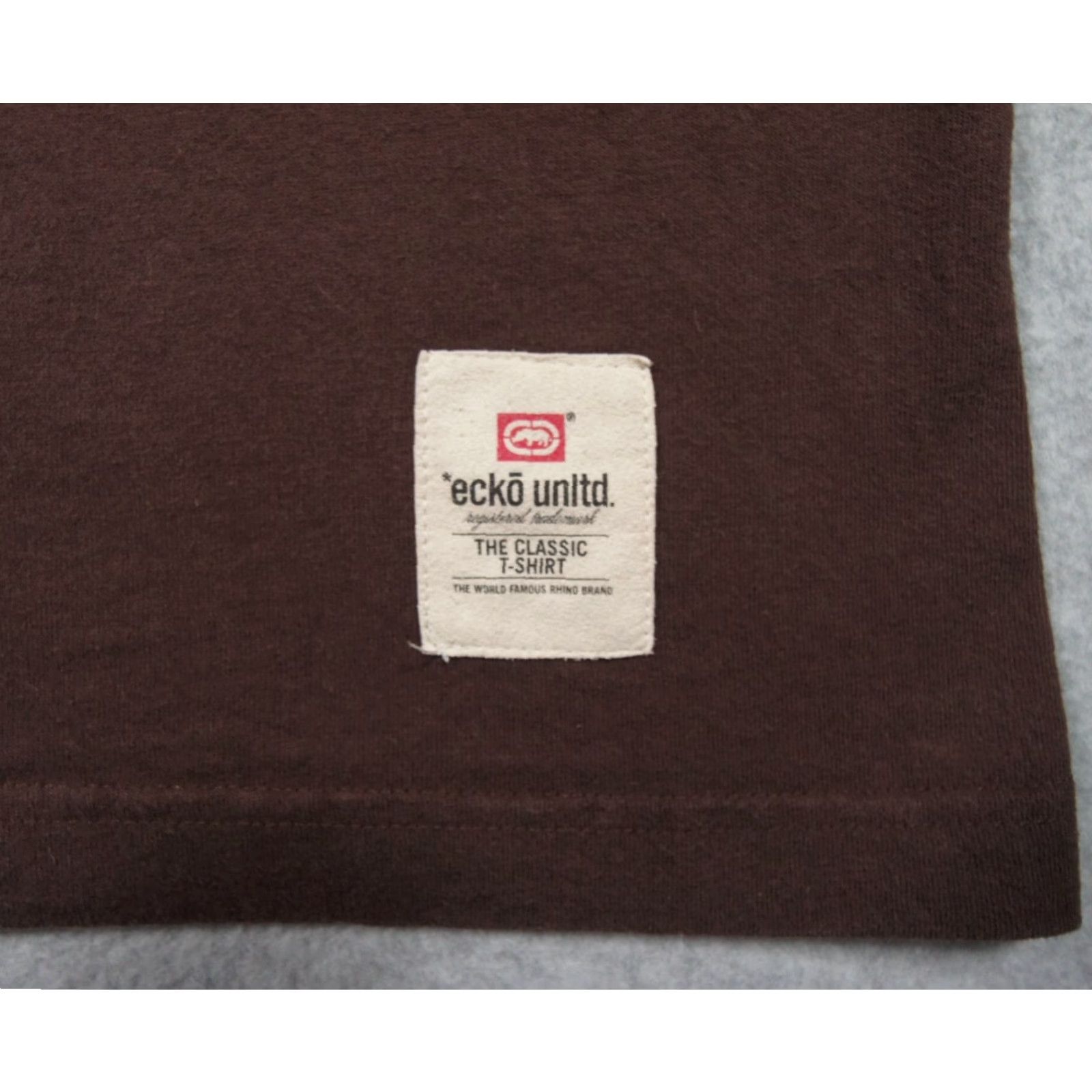 Ecko Unltd. VINTAGE Ecko Unltd. Shirt Men's Small Brown Crewneck Holographic Rhino Hip Hop 2000s Size US S / EU 44-46 / 1 - 4 Thumbnail