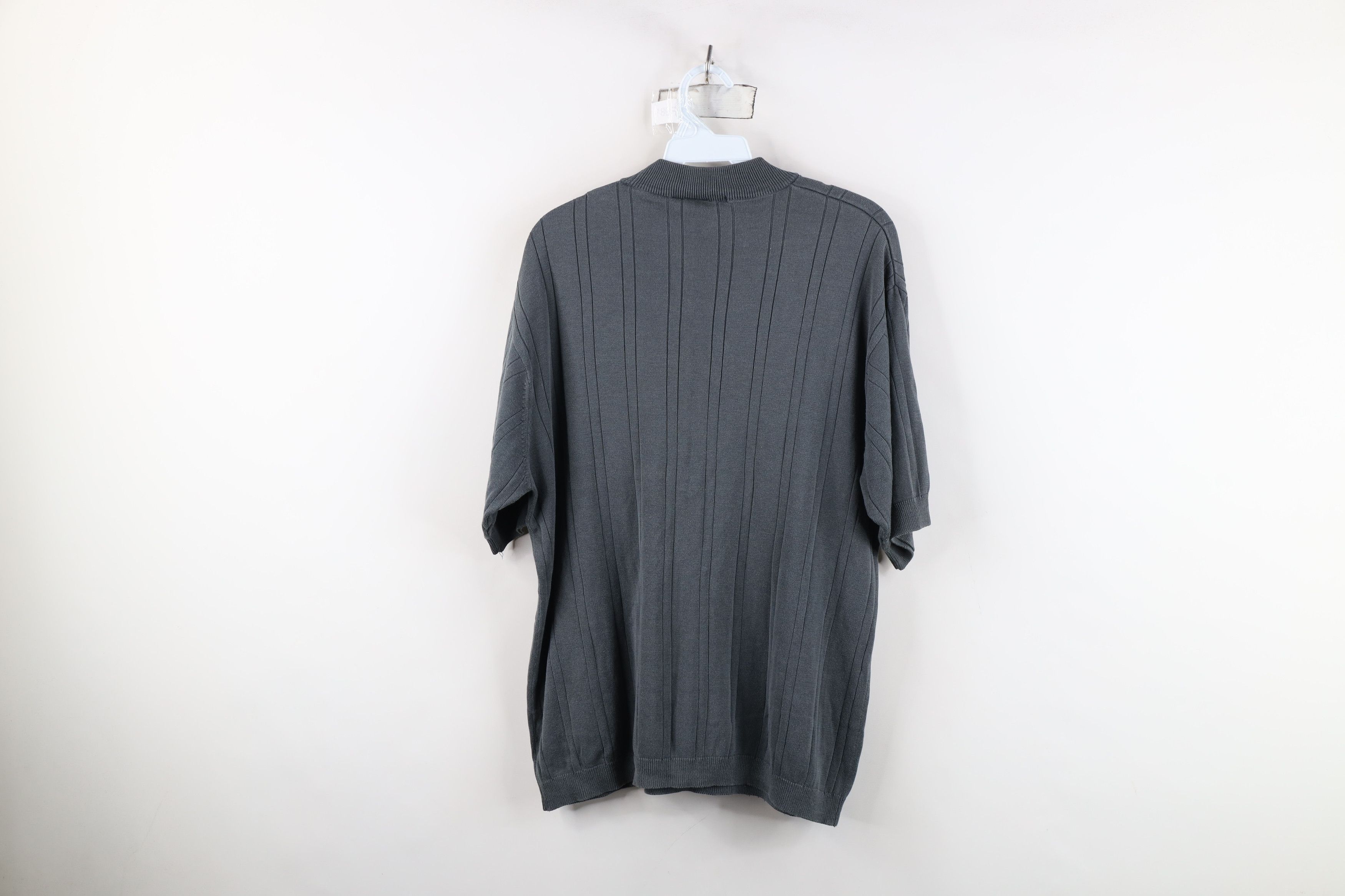 Vintage Vintage 90s Streetwear Silk Blend Knit Short Sleeve Sweater Size US XL / EU 56 / 4 - 11 Thumbnail