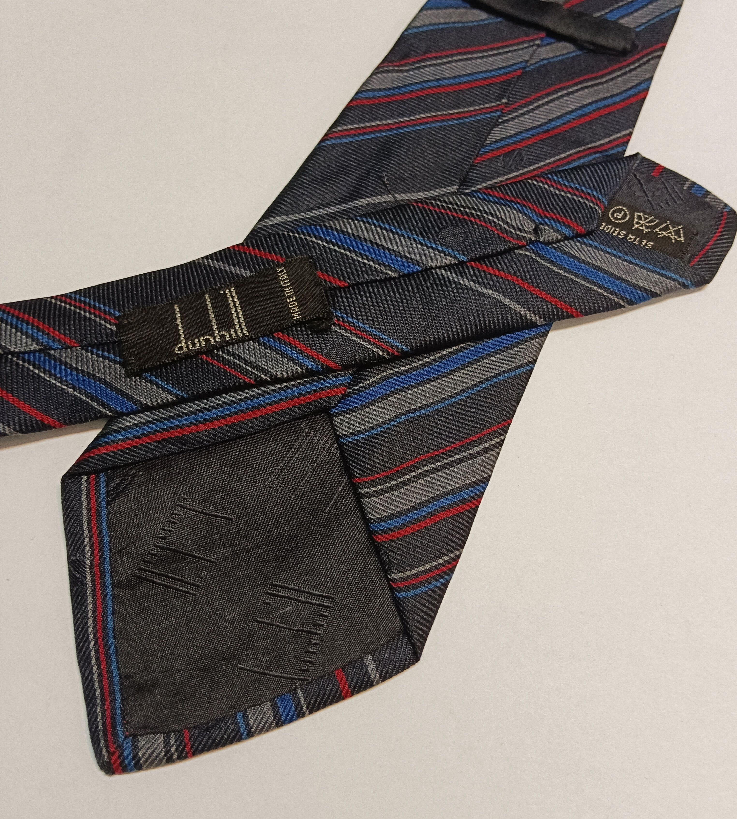 Alfred Dunhill Vtg Dunhill Silk woven Men's Necktie Italy Size ONE SIZE - 4 Thumbnail