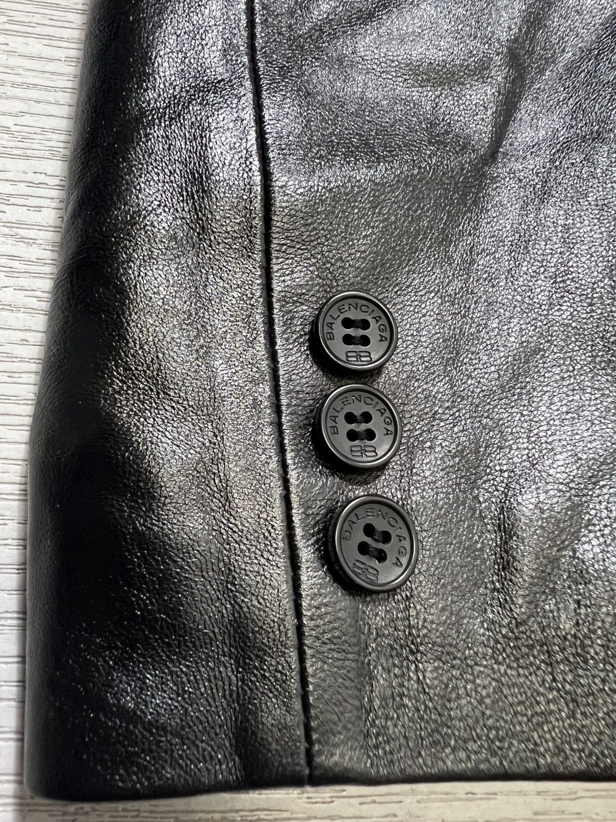 Balenciaga Balenciaga - Vintage - 1997 - Leather Blazer Size US L / EU 52-54 / 3 - 13 Thumbnail