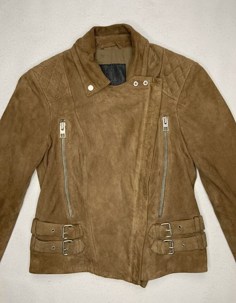 Allsaints AllSaints Brown Mason Biker Leather Jacket US4 UK8 EU36 Size S / US 4 / IT 40 - 4 Thumbnail