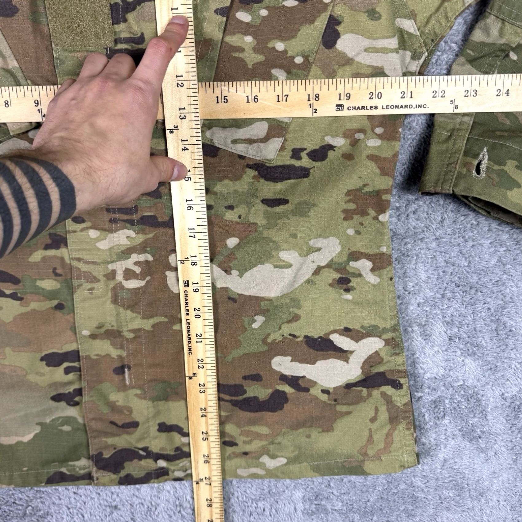 Vintage US Army Combat Uniform Jacket Trouser Coat S Reg S Short Perimeter Insect Guard Size US 29 - 4 Thumbnail