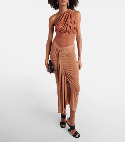 Rick Owens o1y0126 Bodysuit in Brick Red Size XS / US 0-2 / IT 36-38 - 5 Thumbnail