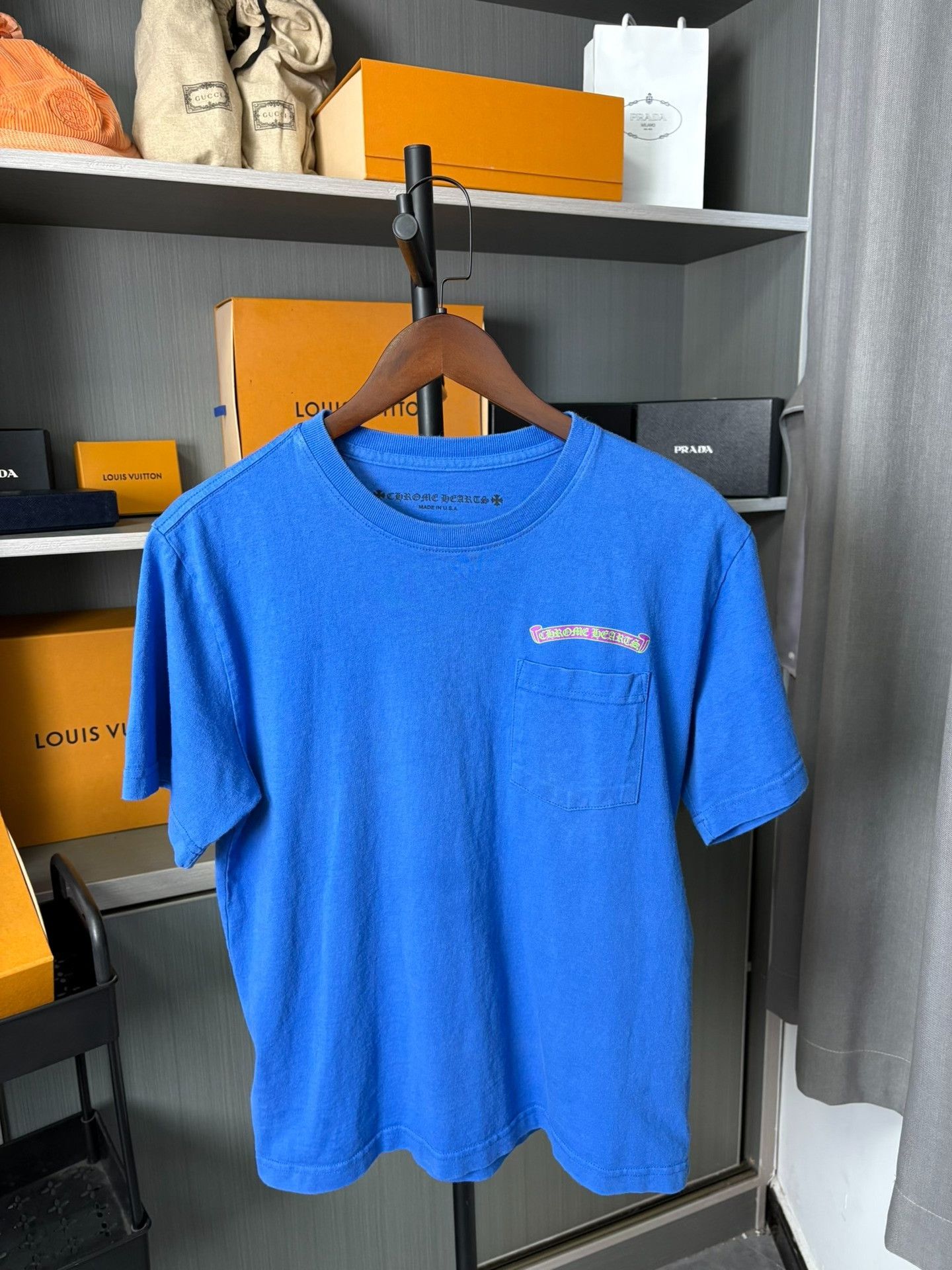 Chrome Hearts Chrome Hearts Blue T-Shirt S Men Size US S / EU 44-46 / 1 - 1 Thumbnail