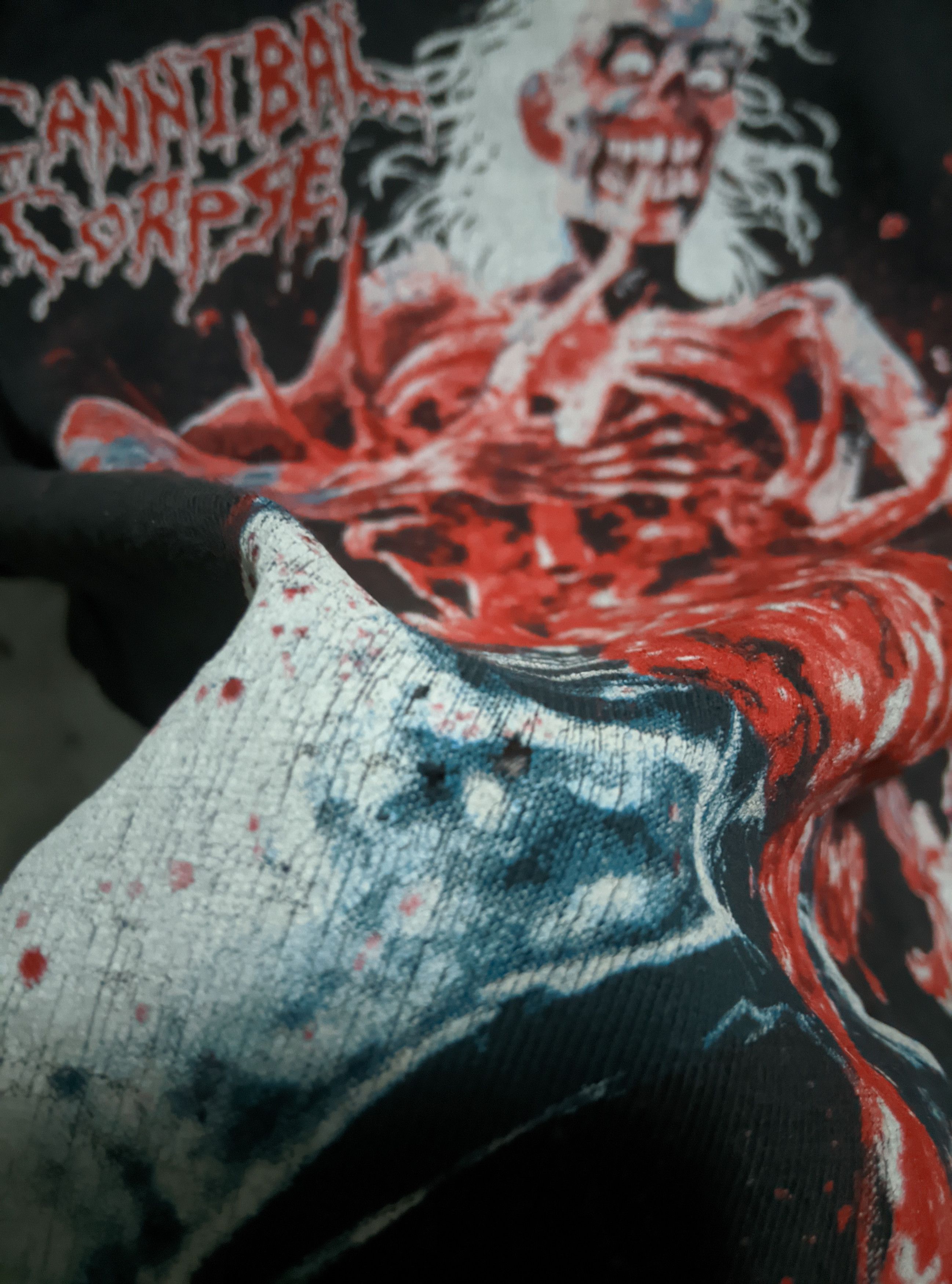 Band Tees Vintage 1992 cannibal corpse eaten back to life death metal Size US L / EU 52-54 / 3 - 8 Thumbnail