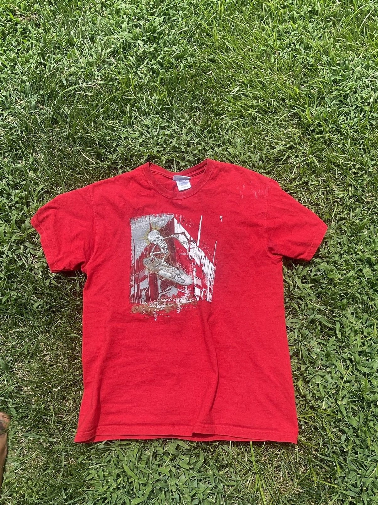 Vintage Urban PipeLine Red and white Skate T-Shirt Size US M / EU 48-50 / 2 - 1 Thumbnail