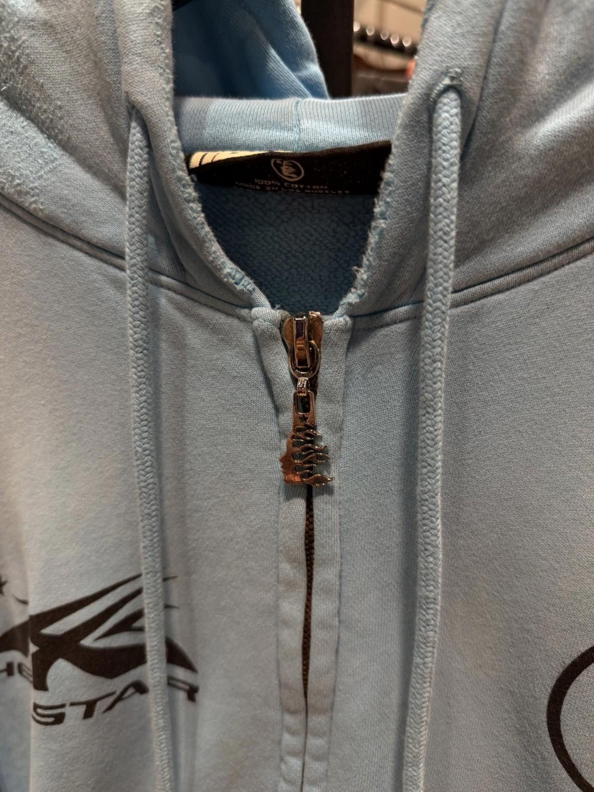 HELLSTAR Hellstar Heavyweight Fleece Gray Zip Hoodie Baby Blue Medium Size US M / EU 48-50 / 2 - 8 Thumbnail