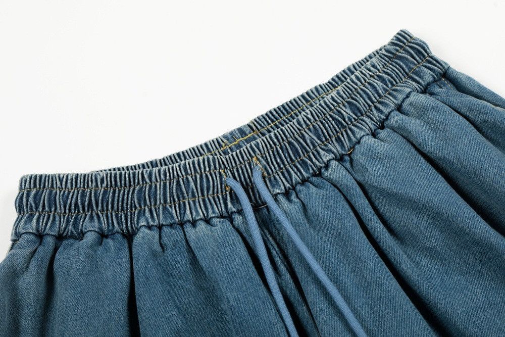Jean Trendy Vibe loose casual men's pleated wide-leg jeans Size US 32 / EU 48 - 3 Thumbnail