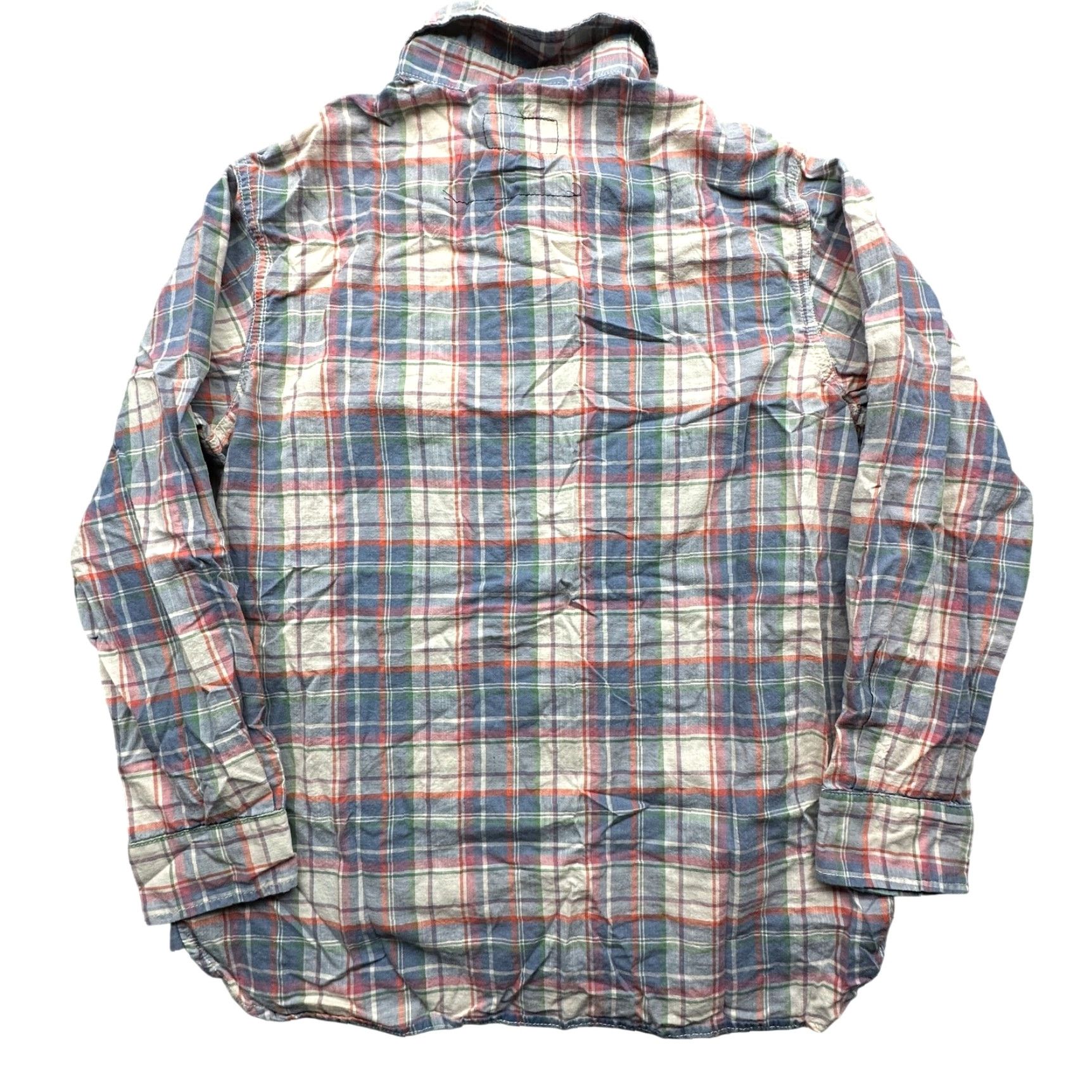 Vintage Current/Elliott The Perfect Shirt Canyon Plaid Button Shirt Large Long Sleeve Blue Mens? Womens? Size L / US 10 / IT 46 - 2 Thumbnail