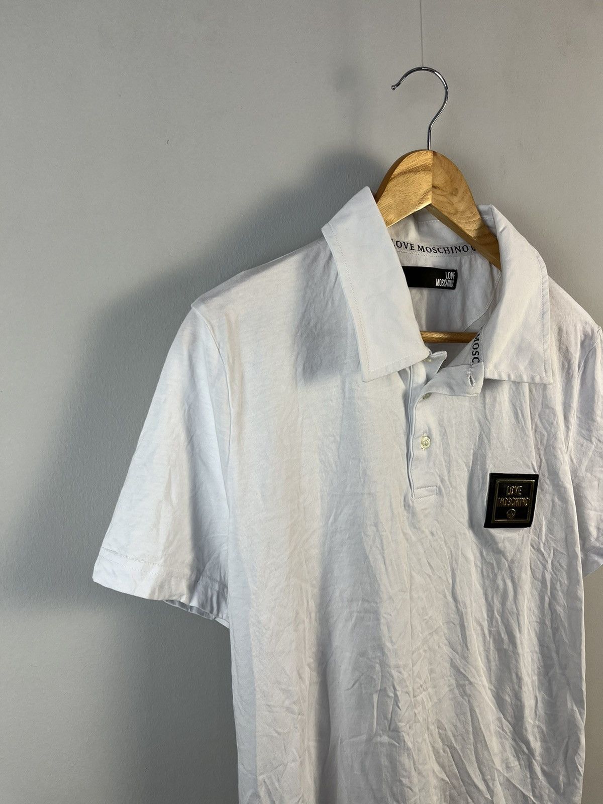 Moschino Love Moschino Luxury Metal Logo Cotton Polo Size US M / EU 48-50 / 2 - 2 Thumbnail