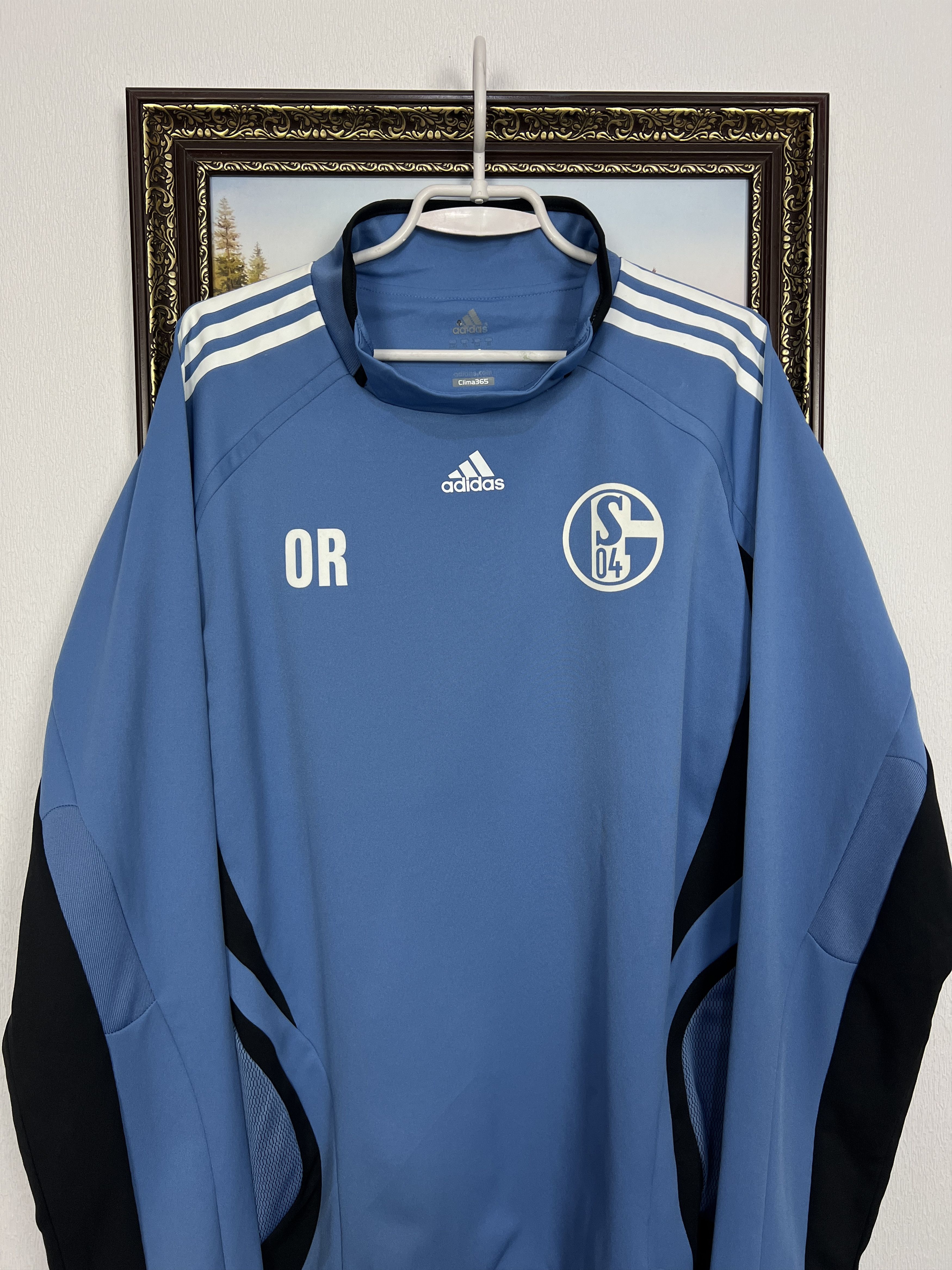 Adidas FC Schalke 04 Football Player Issue Train Sweatshirt Jacket Size US XL / EU 56 / 4 - 2 Thumbnail