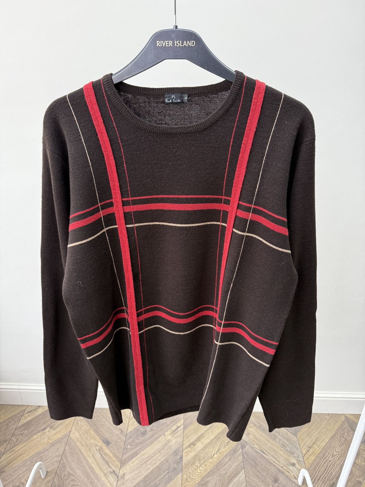 Paul Smith Vintage PS Paul Smith Mens Sweater Stripe Crewneck Knit Size US L / EU 52-54 / 3 - 4 Thumbnail