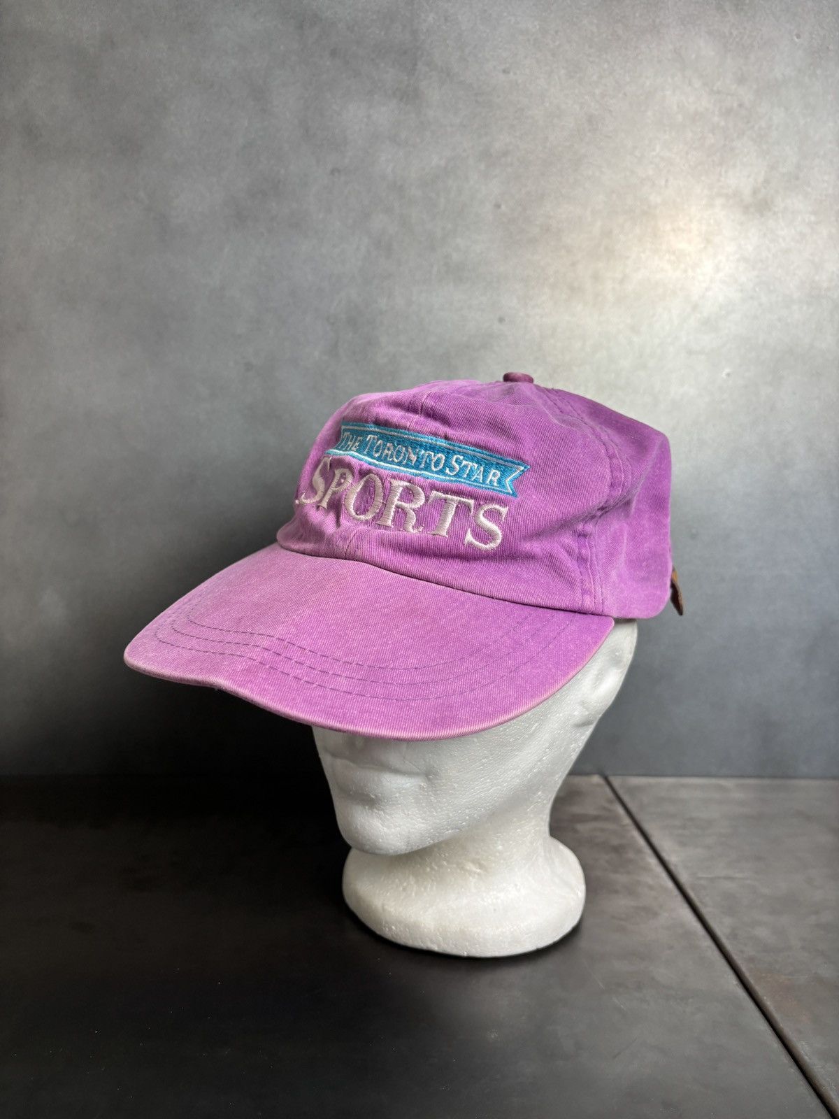 Vintage 1990s Strapback Cap Faded Long Brim Vintage Toronto Star 90s Size ONE SIZE - 14 Thumbnail