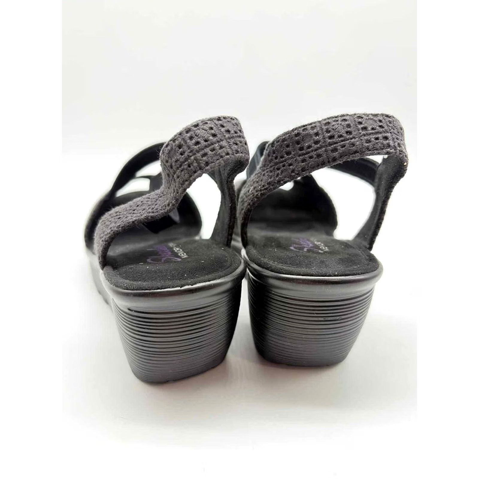 SKECHERS Skechers Black Size 9 Wedge Size US 9 / IT 39 - 3 Thumbnail
