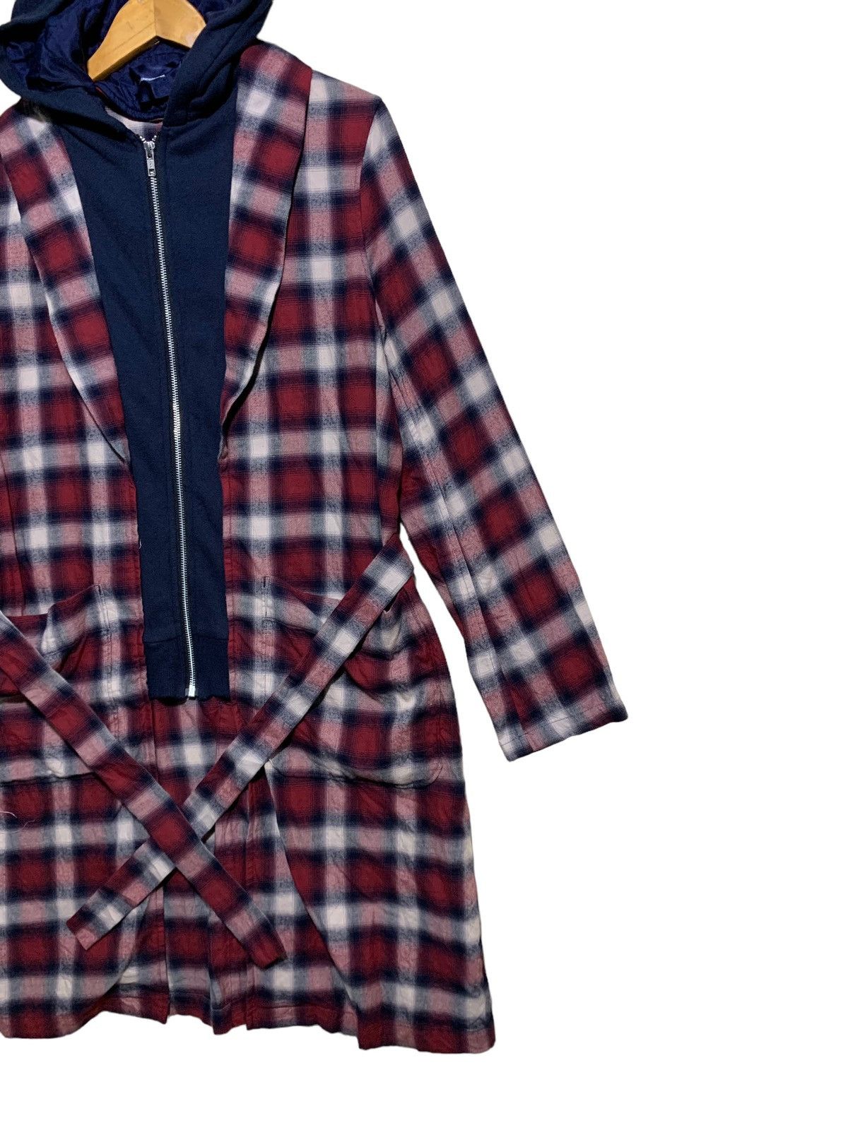 John Undercover 🔥John UNDERCOVER TARTANS TRENCH COATS HOODIE Size US M / EU 48-50 / 2 - 3 Thumbnail