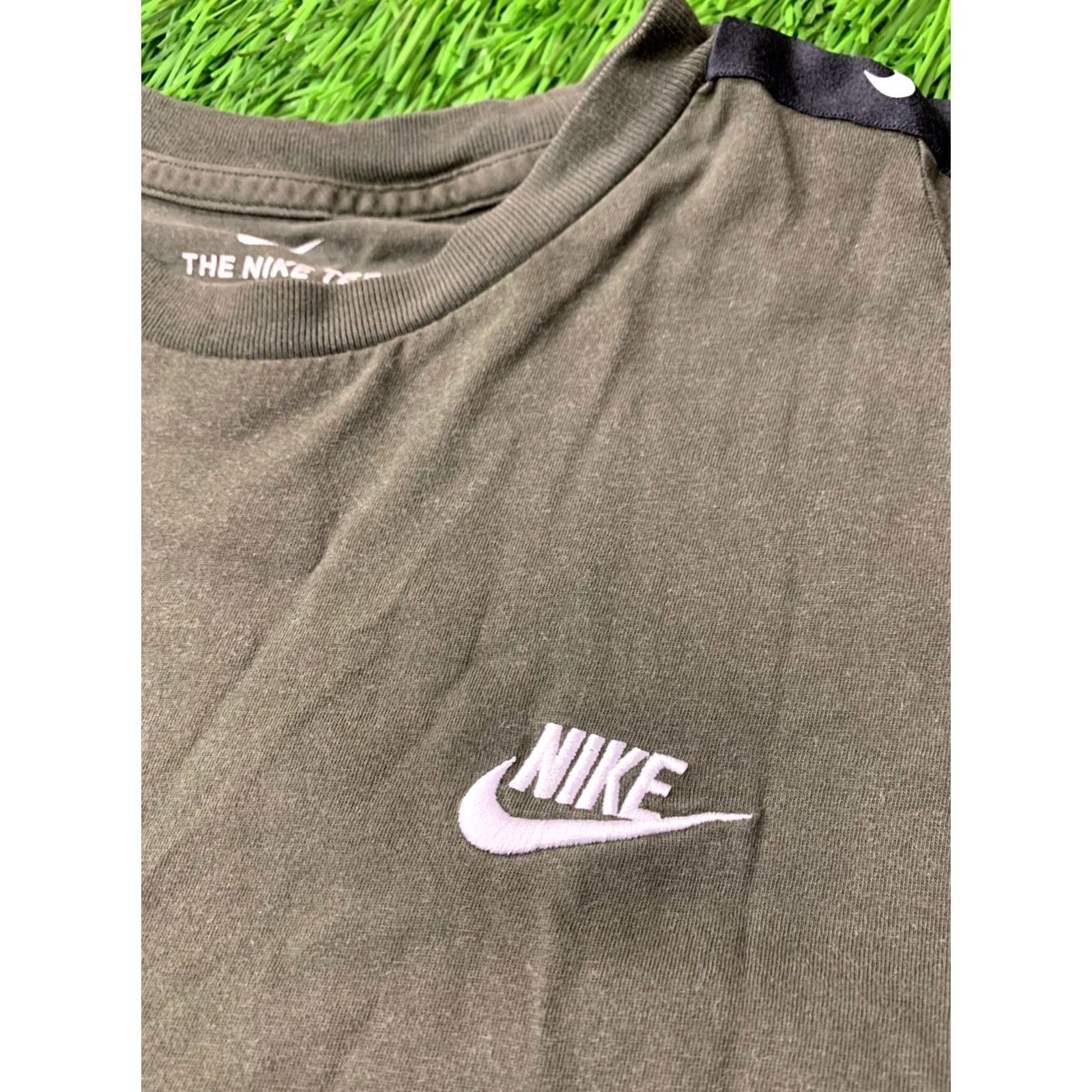 Nike NIKE HBR Swoosh Shirt Men Olive Black Short Sleeve Size M Size US M / EU 48-50 / 2 - 3 Thumbnail