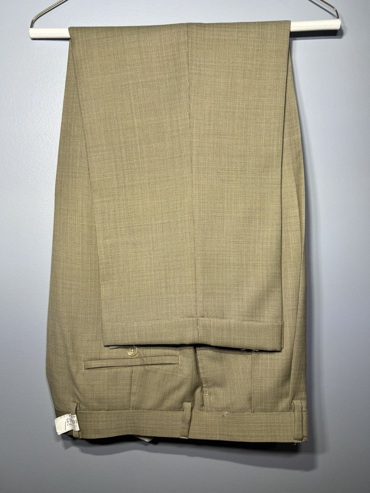 Lauren Ralph Lauren Lauren Ralph Lauren Brown Wool Dress Pants Mens 33x30 Beige Size US 33 - 3 Thumbnail