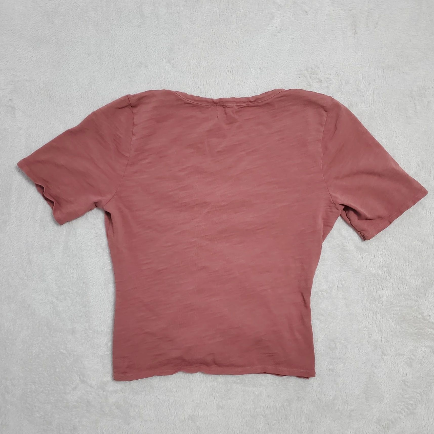 Nation LTD VINTAGE Nation LTD Los Angeles Top Women M Mauve Short Sleeve Fitted Button Tee Y2K Size M / US 6-8 / IT 42-44 - 2 Thumbnail