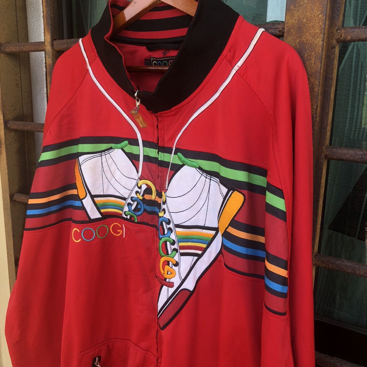 Coogi Oversize 90’ Coogi Track Jacket (Shoelace Embroidery) Size US XXL / EU 58 / 5 - 3 Thumbnail