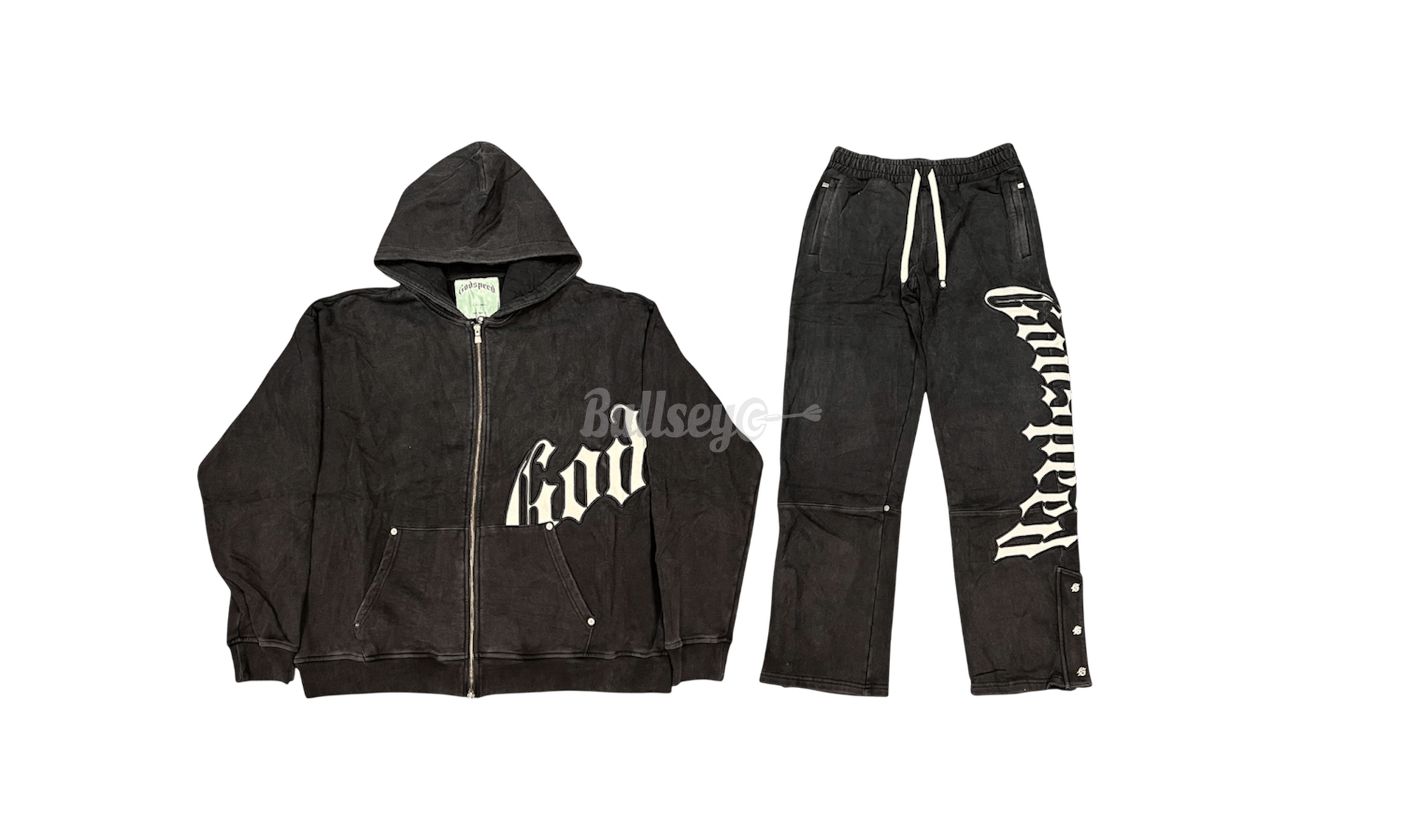 Godspeed OG Logo Washed Black Boom Sweatsuit Size US 36 / EU 52 - 1 Thumbnail