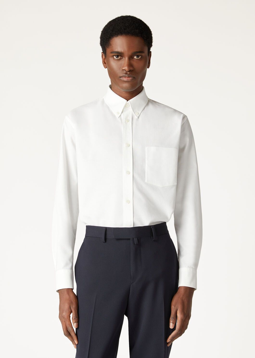 Loro Piana o1w1db10725 FAO7555 Elia Shirt in White Size US S / EU 44-46 / 1 - 4 Thumbnail