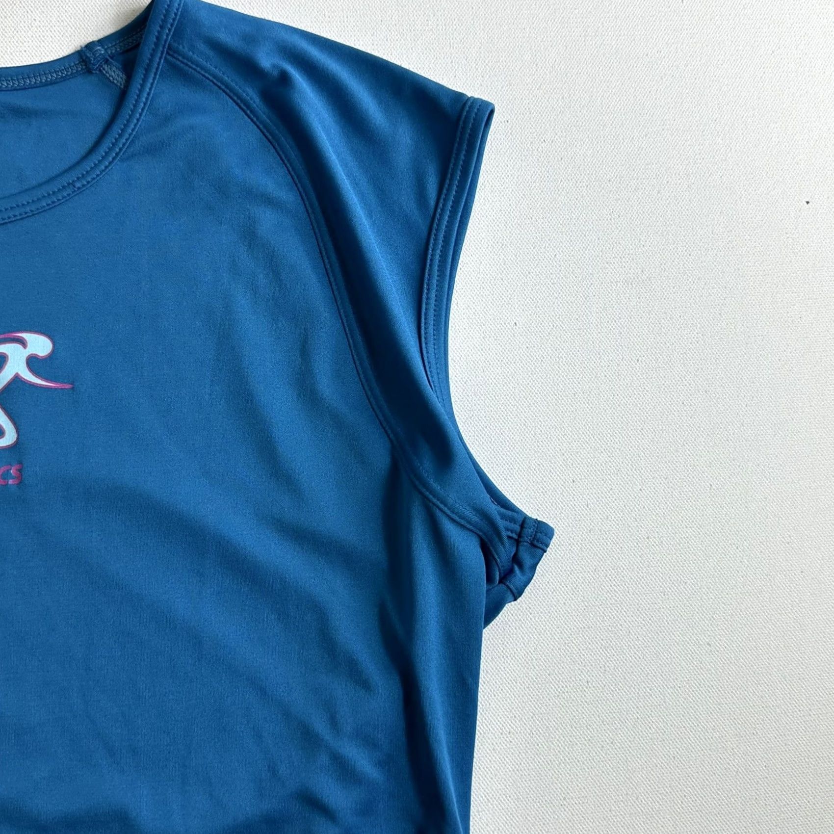 Asics ASICS Womens Short Sleeve Running T Shirt Light Blue Large UPF 50+ Active Train Shirt Women Size L / US 10 / IT 46 - 4 Thumbnail