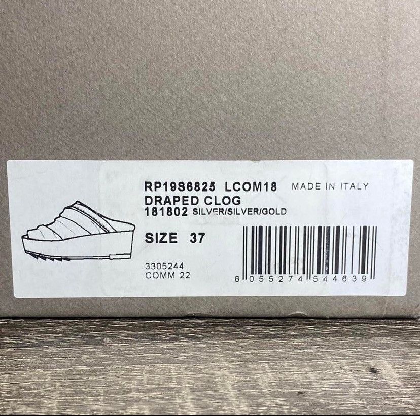 Rick Owens Rick Owens Draped Platform Clogs Size US 7 / IT 37 - 5 Thumbnail