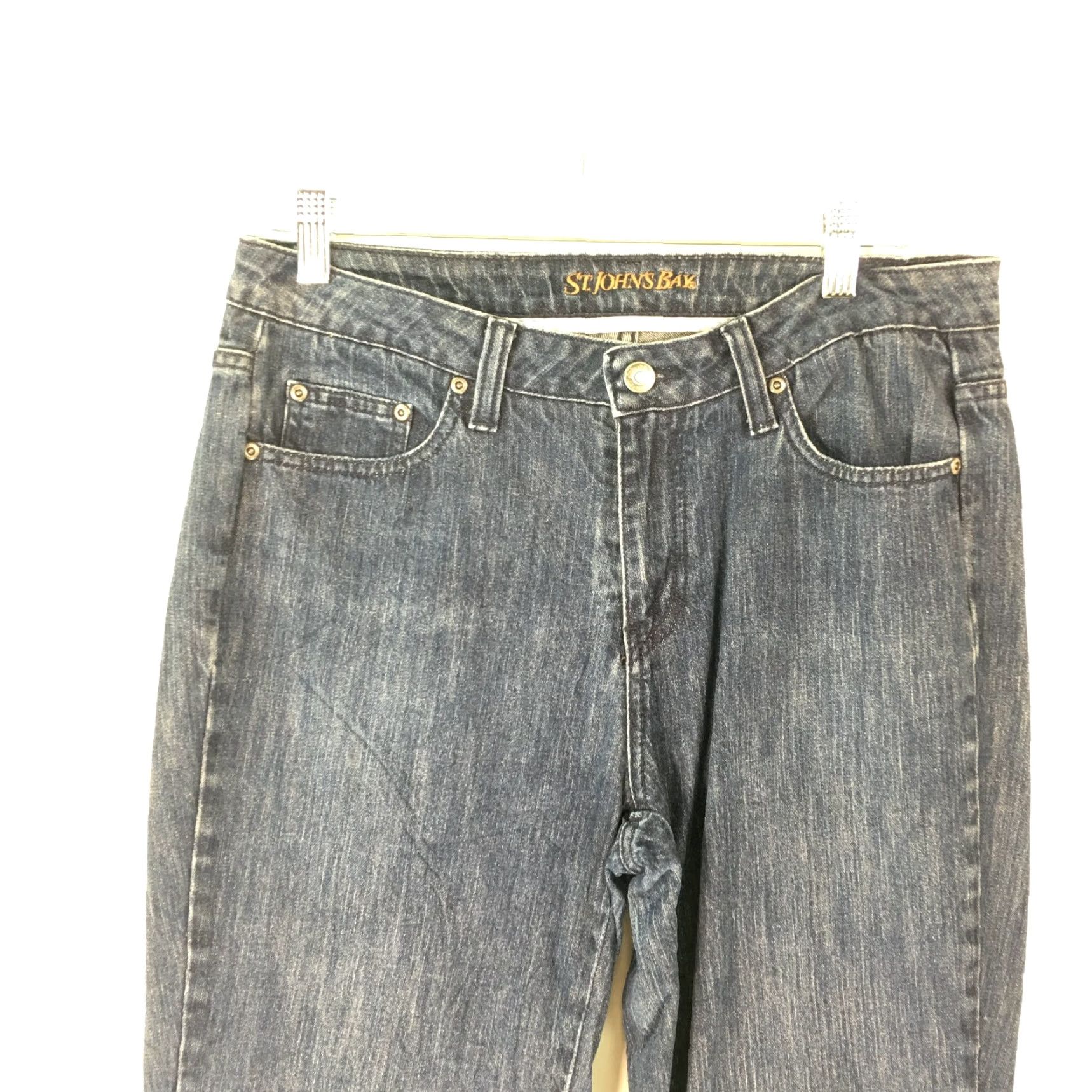 Vintage St. John's Bay Jeans Bootcut Denim Blue Size 10 Regular Low Rise 32 Inseam Women’s Size 32" / US 10 / IT 46 - 2 Thumbnail