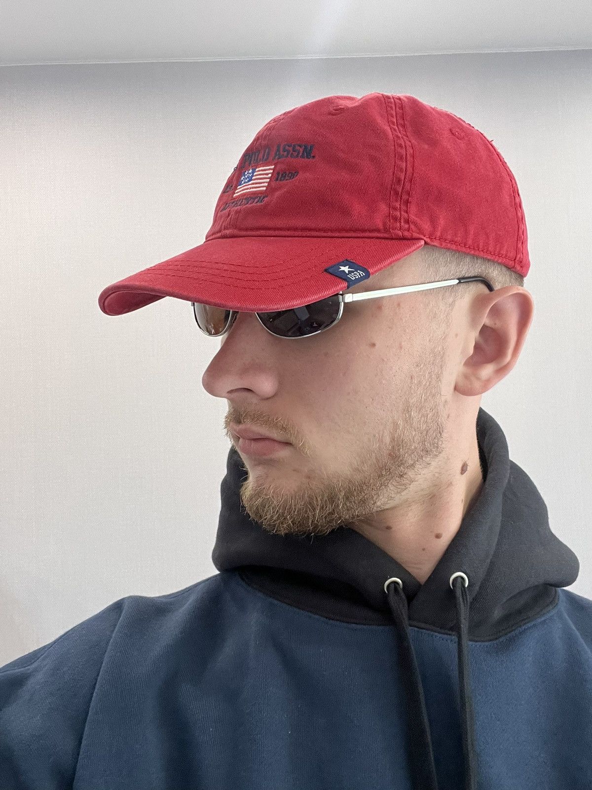 U.S. Polo Assn. × Vintage Vintage cap US Polo uspa fade red 5 panel USA Size ONE SIZE - 3 Thumbnail