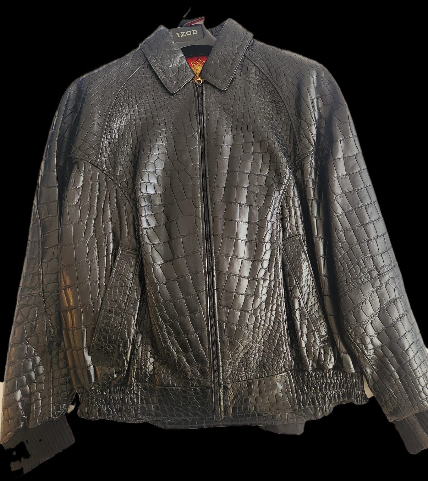 Zilli Zilli Leather Crocodiles with 3 Collar Options Bomber Jacket