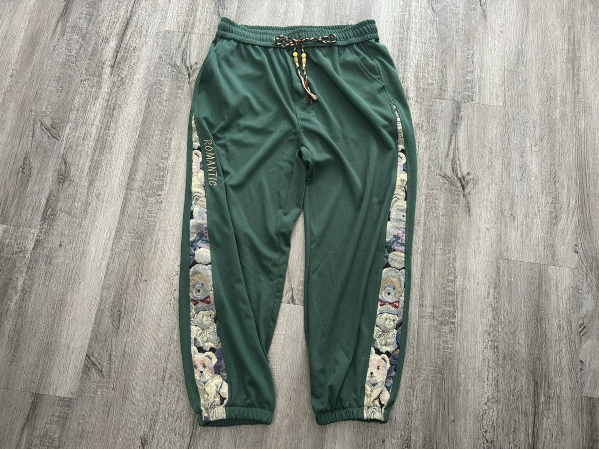 Handmade 32, 33, 34 Bear Track Pants Green Tapestry Custom Joggers Size US 33 - 1 Thumbnail