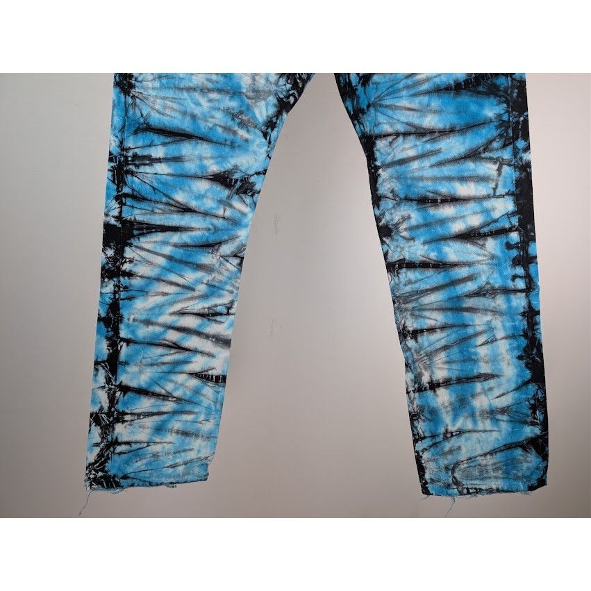 Gallery Dept. o1rshd1 Marley Tie Dye Denim Jeans in Blue / Black / White Size US 36 / EU 52 - 4 Thumbnail