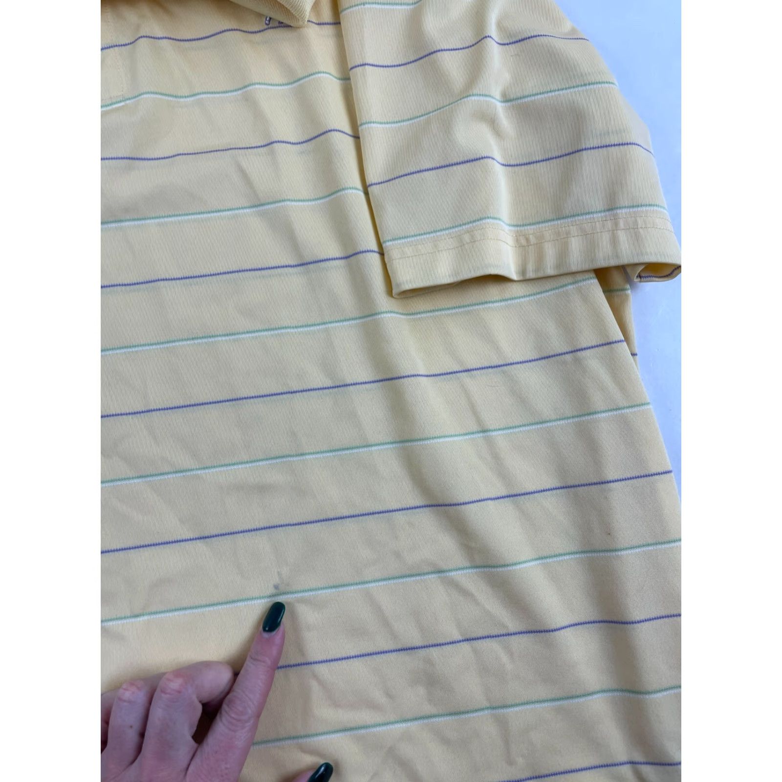 Vintage Bobby Jones Polo Shirt Men L Yellow Striped Short Sleeve Collared Size US L / EU 52-54 / 3 - 5 Thumbnail