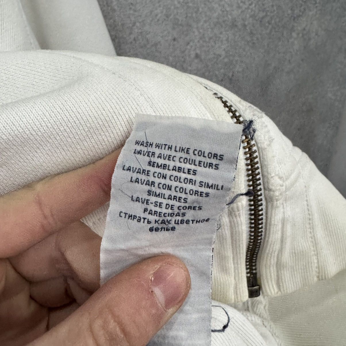 Polo Ralph Lauren Vintage Polo Ralph Lauren Zip Up Hoodie White Size US L / EU 52-54 / 3 - 10 Thumbnail