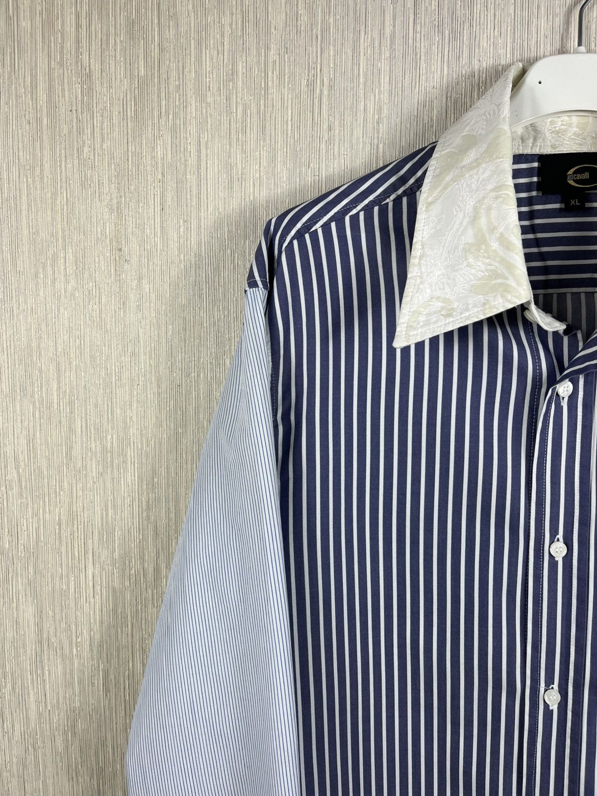 Roberto Cavalli Vintage Roberto Just Cavalli luxury baroque striped shirt Size US S / EU 44-46 / 1 - 7 Thumbnail