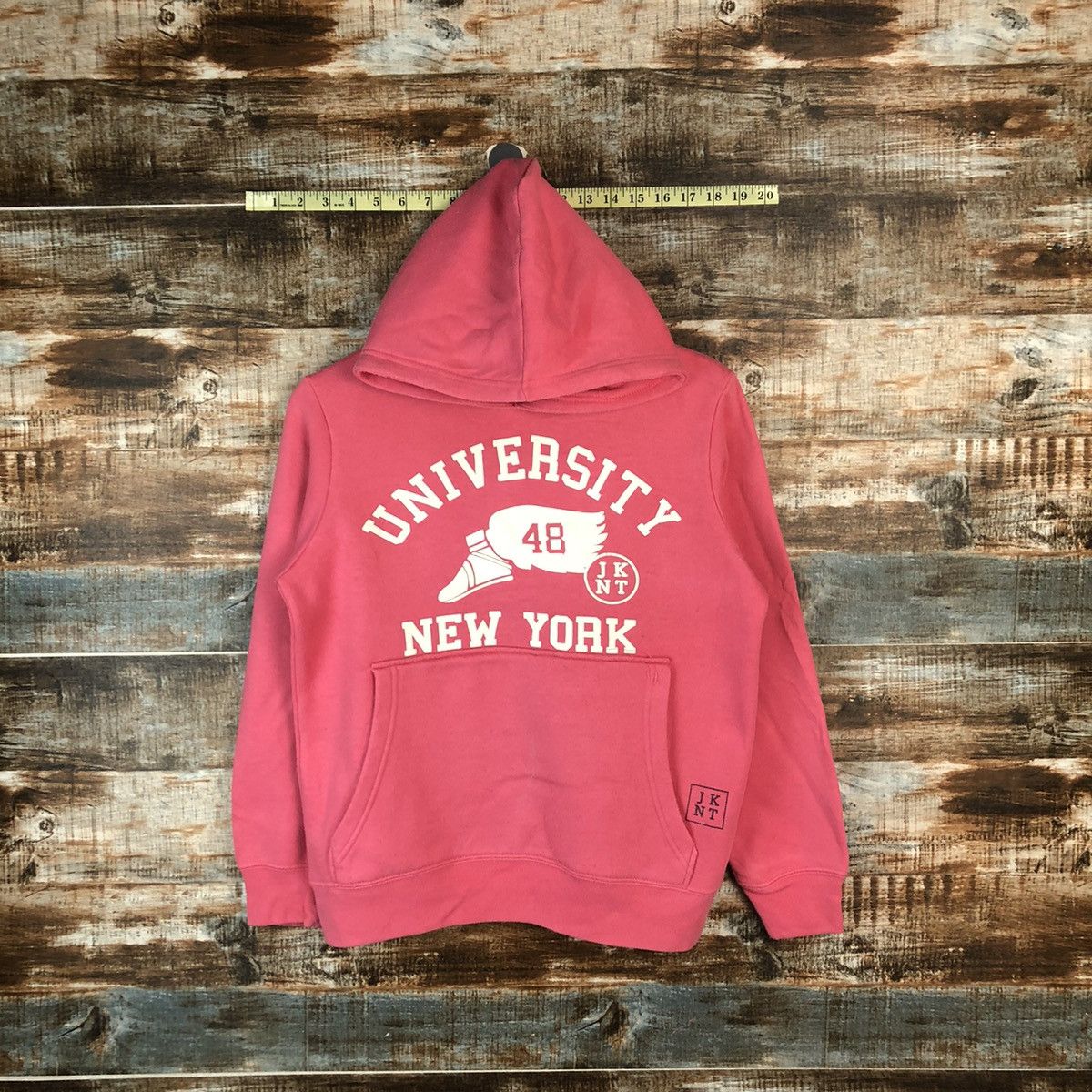 Japanese Brand BPKT11970 University New York Pink Hoodie #A2018 Size US S / EU 44-46 / 1 - 1 Thumbnail
