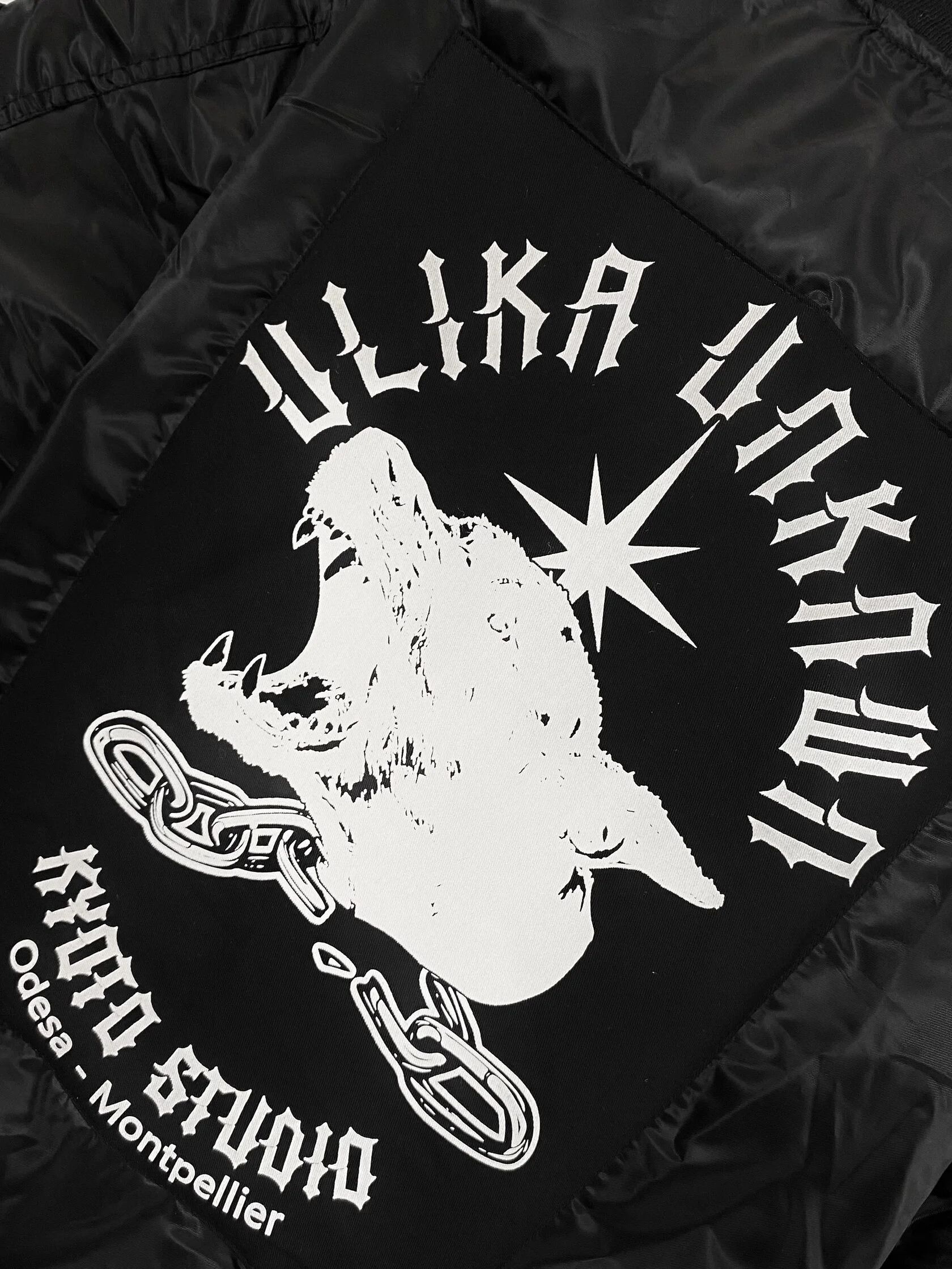 Other Streetwear MA-1 bomber jacket printed black ulika y2k Size US XL / EU 56 / 4 - 5 Thumbnail