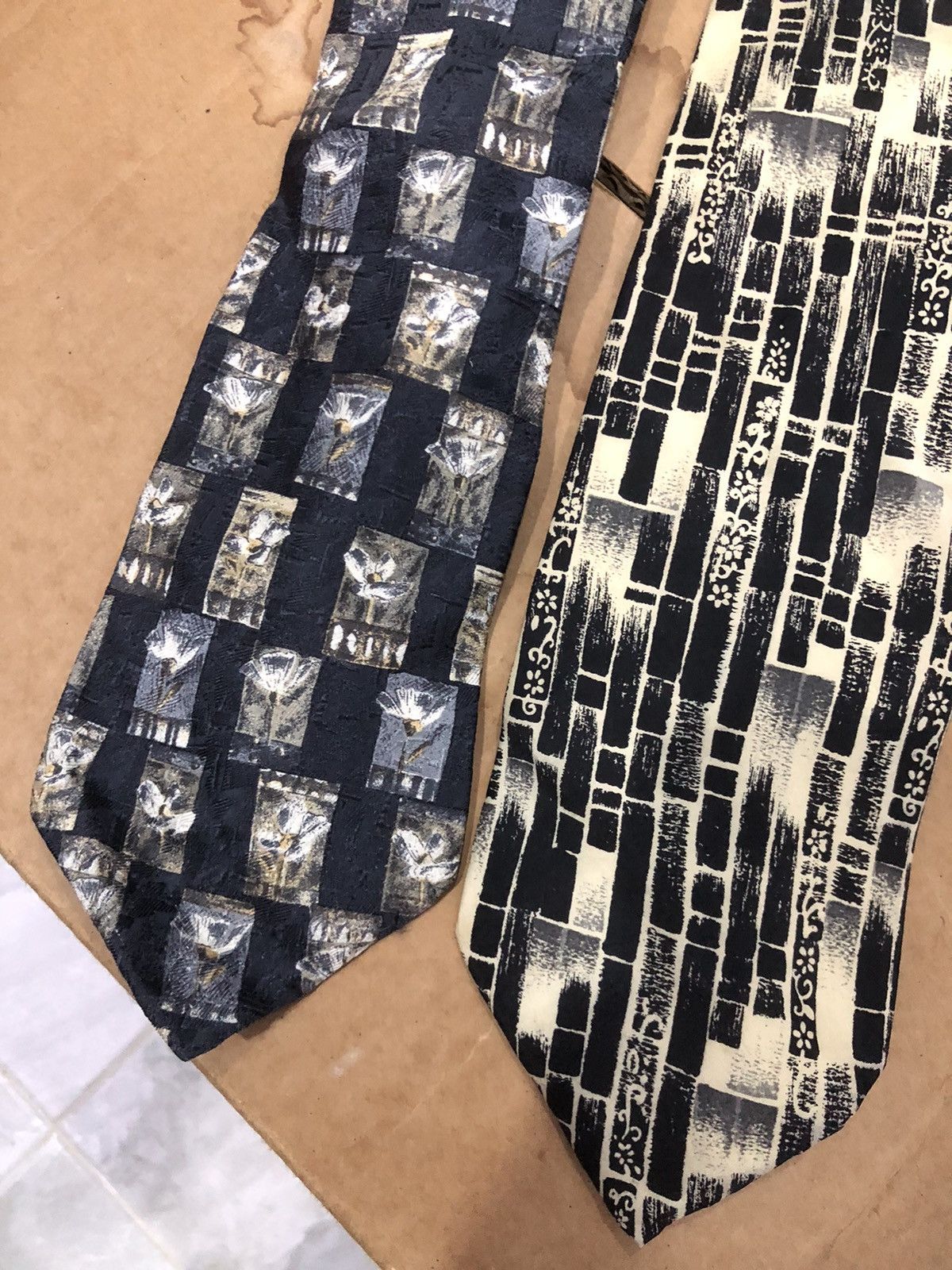 Designer Geoffrey beene silk neck tie Size ONE SIZE - 3 Thumbnail