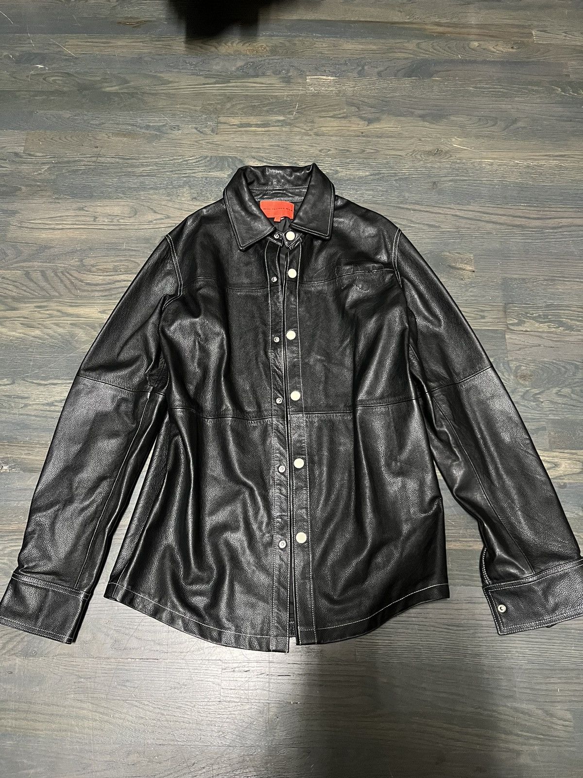 Who Decides War WDW LEATHER BUTTON UP SHIRT Size US L / EU 52-54 / 3 - 1 Thumbnail
