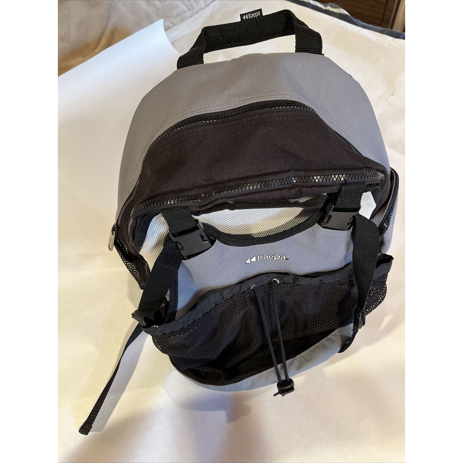 Kappa Kaepa Universal Backpack Gray Black Hiking School Bag Size ONE SIZE - 13 Thumbnail
