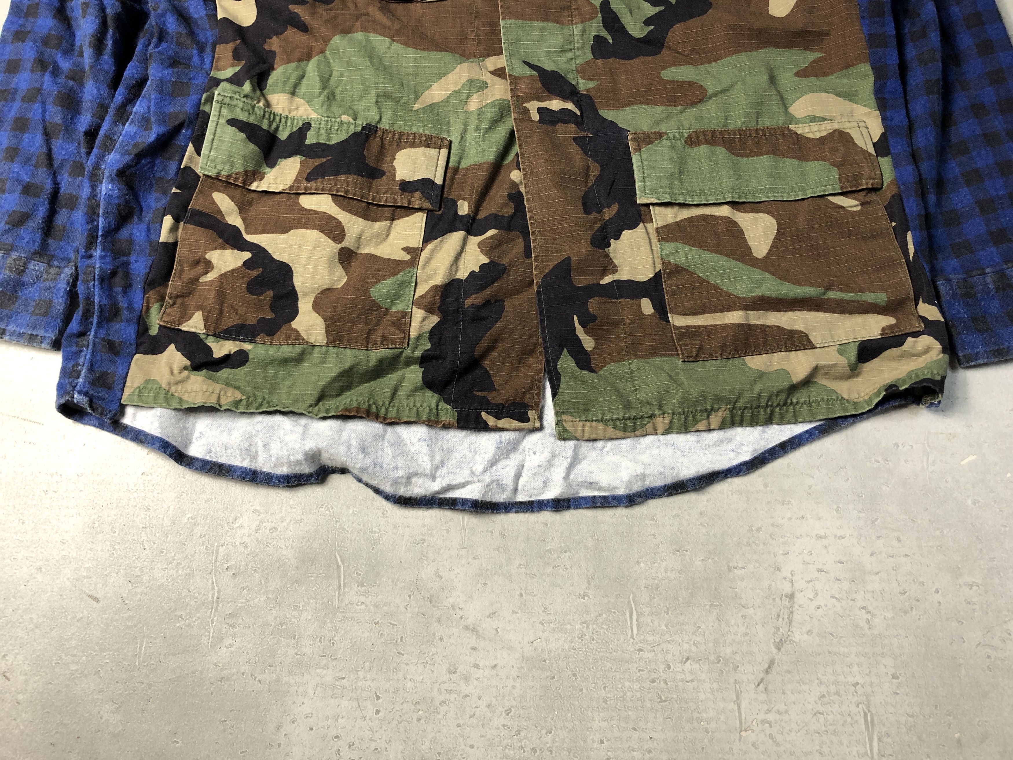 Vintage US ARMY check shirt remake jacket 0-30-411 Size US M / EU 48-50 / 2 - 4 Thumbnail