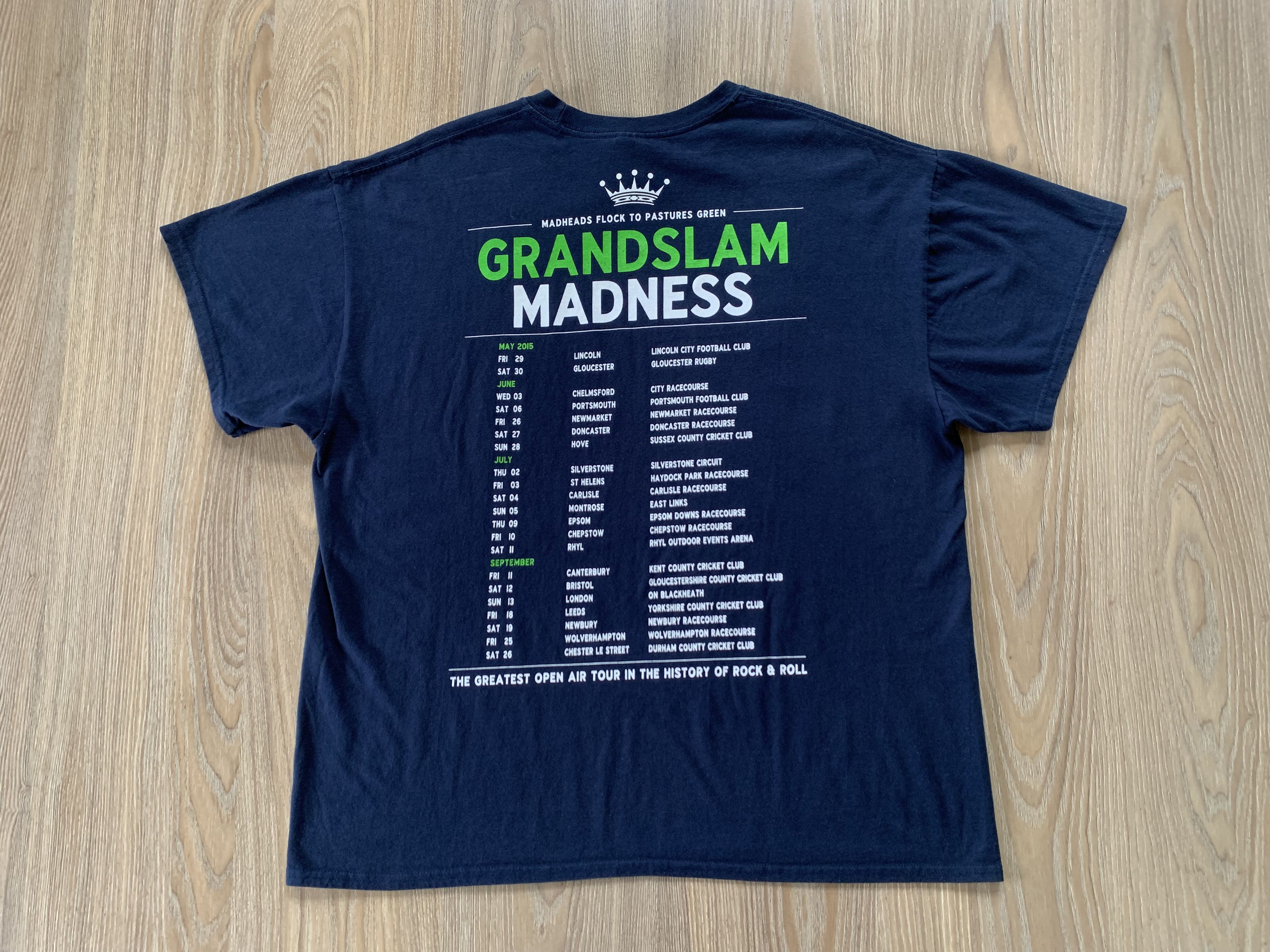 Band Tees × Gildan Rare Grandslam Madness Printed Tour T Shirt 2015 Size US XL / EU 56 / 4 - 3 Thumbnail