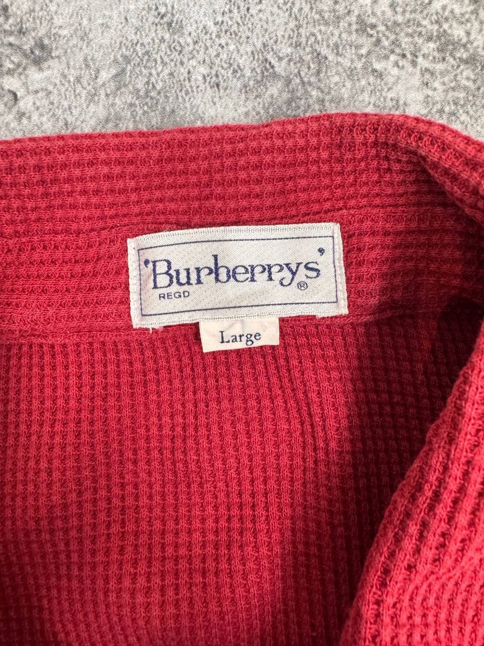 Other Burberrys Vintage Red Sweatshirt Polo Men's Size L Size US L / EU 52-54 / 3 - 3 Thumbnail