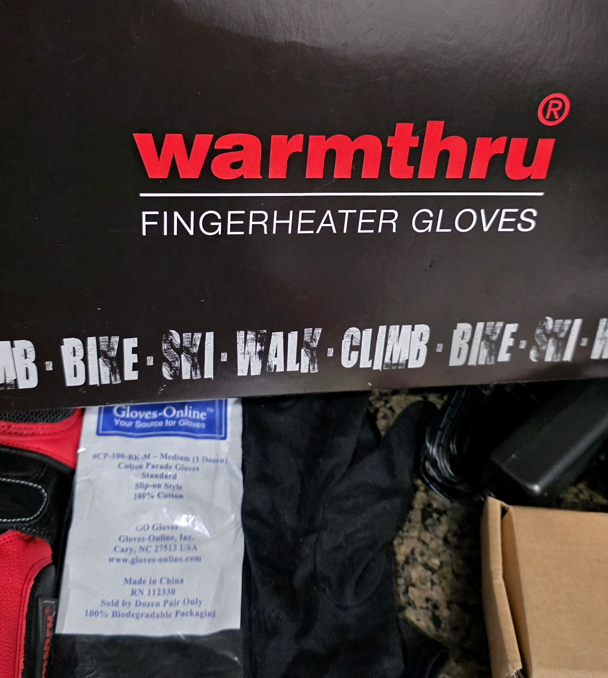 Other Warmthru Heated Motorcycle Leather Gloves Size Medium New Size ONE SIZE - 6 Thumbnail