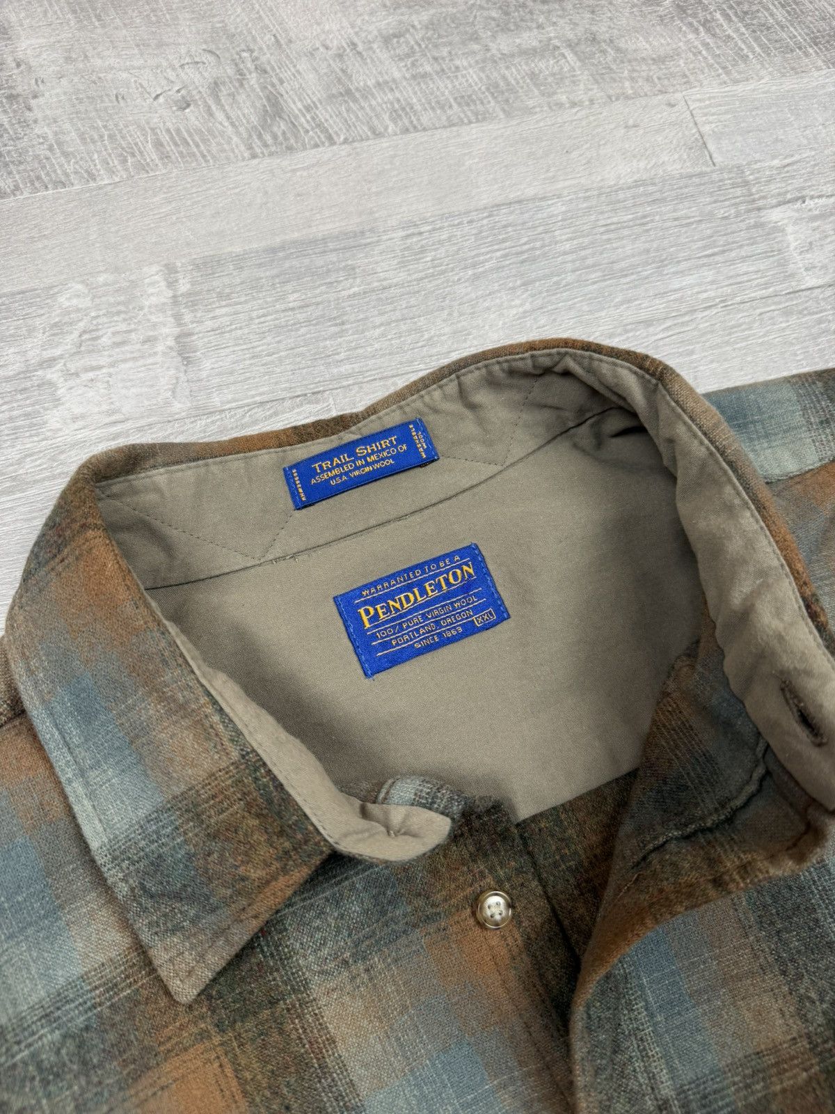 Pendleton Pendleton Trail Shirt Wool Plaid Overshirt Vintage Style Size US XXL / EU 58 / 5 - 8 Thumbnail